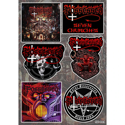 Possessed albums sticker pack - possessed,